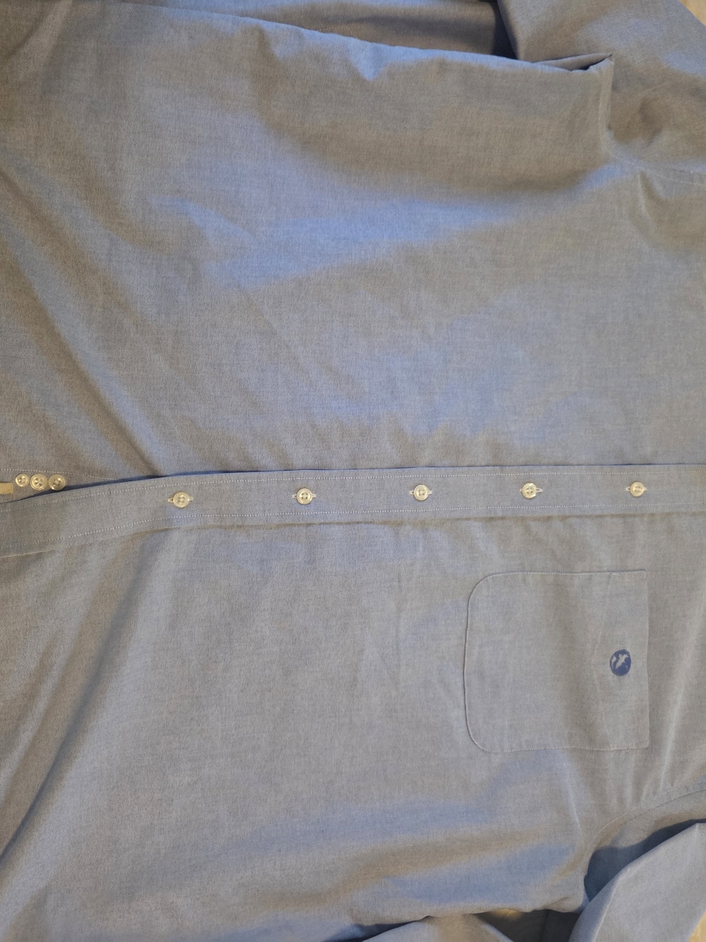 Gander Mountain Light Blue Casual Button-Down Shirt with Pocket